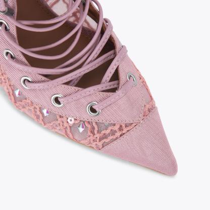 Kurt Geiger London Mansion Corset Ankle Boot - Pink - view 5