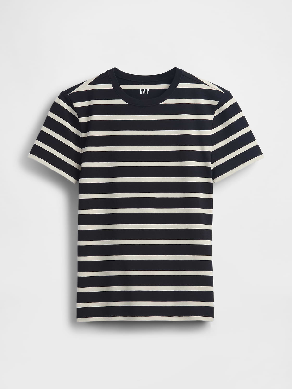 CloseKnit Jersey T-Shirt - Black & white stripe