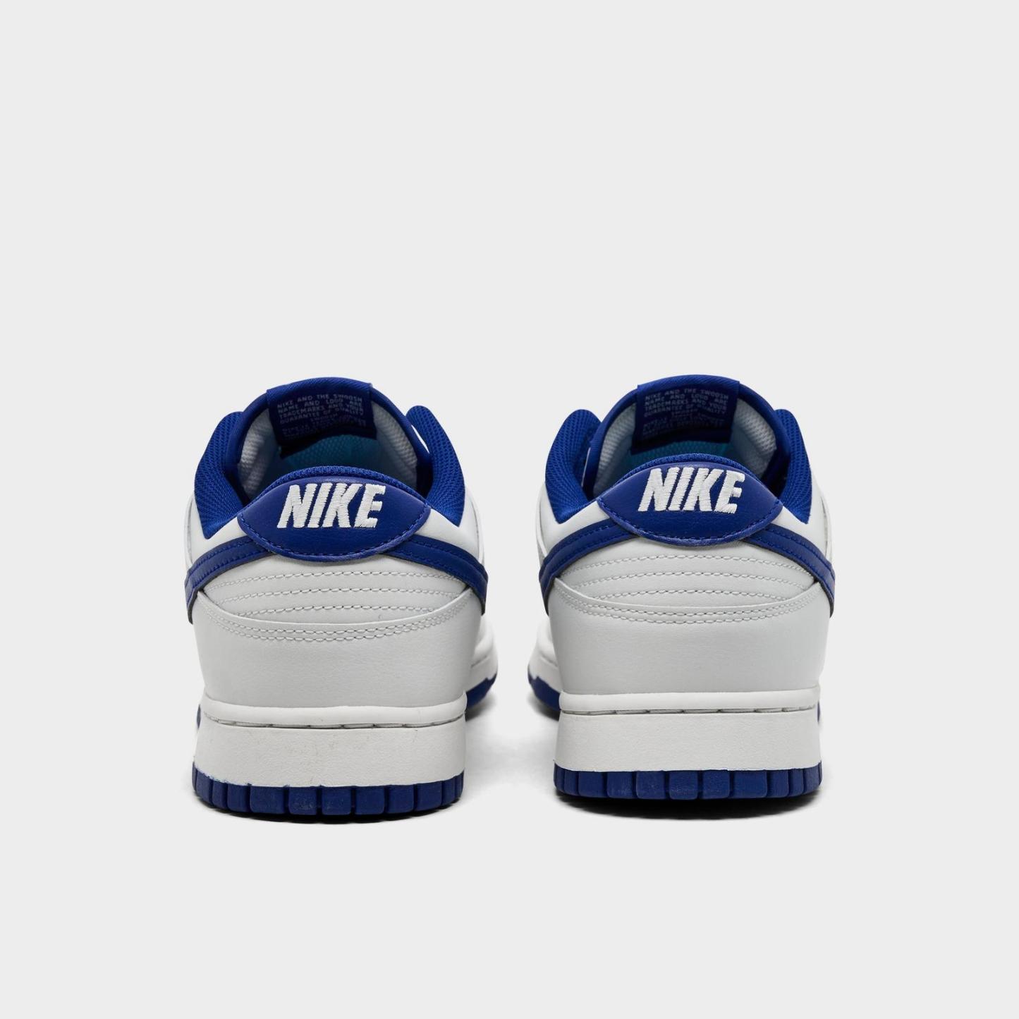 Men's Nike Dunk Low Retro Casual Shoes - Summit White/Summit White/Deep Royal Blue (HF5441-117)