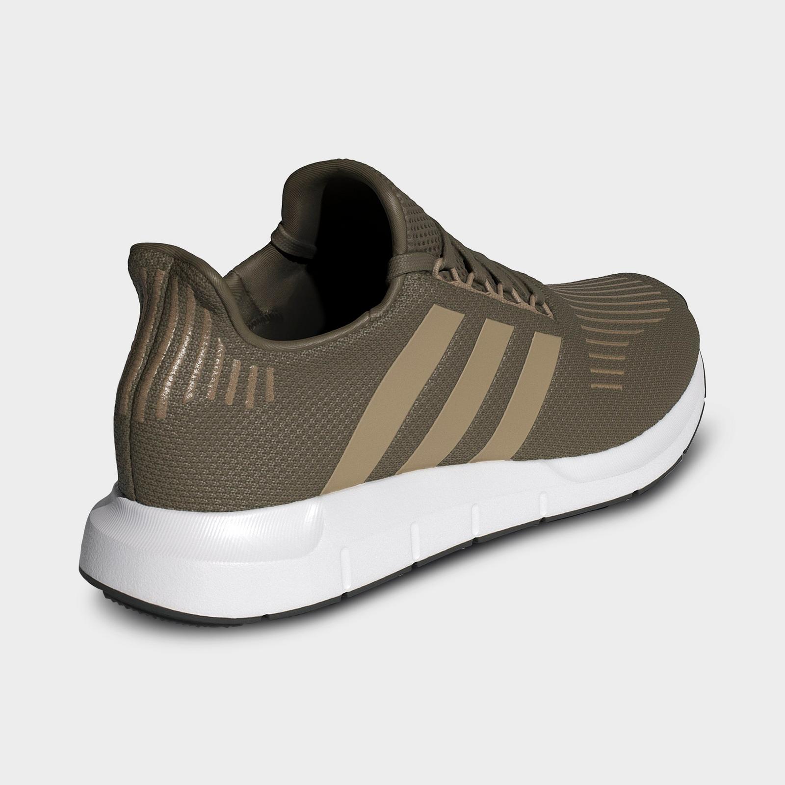 Men's adidas Originals Swift Run 1.0 Casual Shoes - Olive Strata/Blanch Cargo/White - view 4