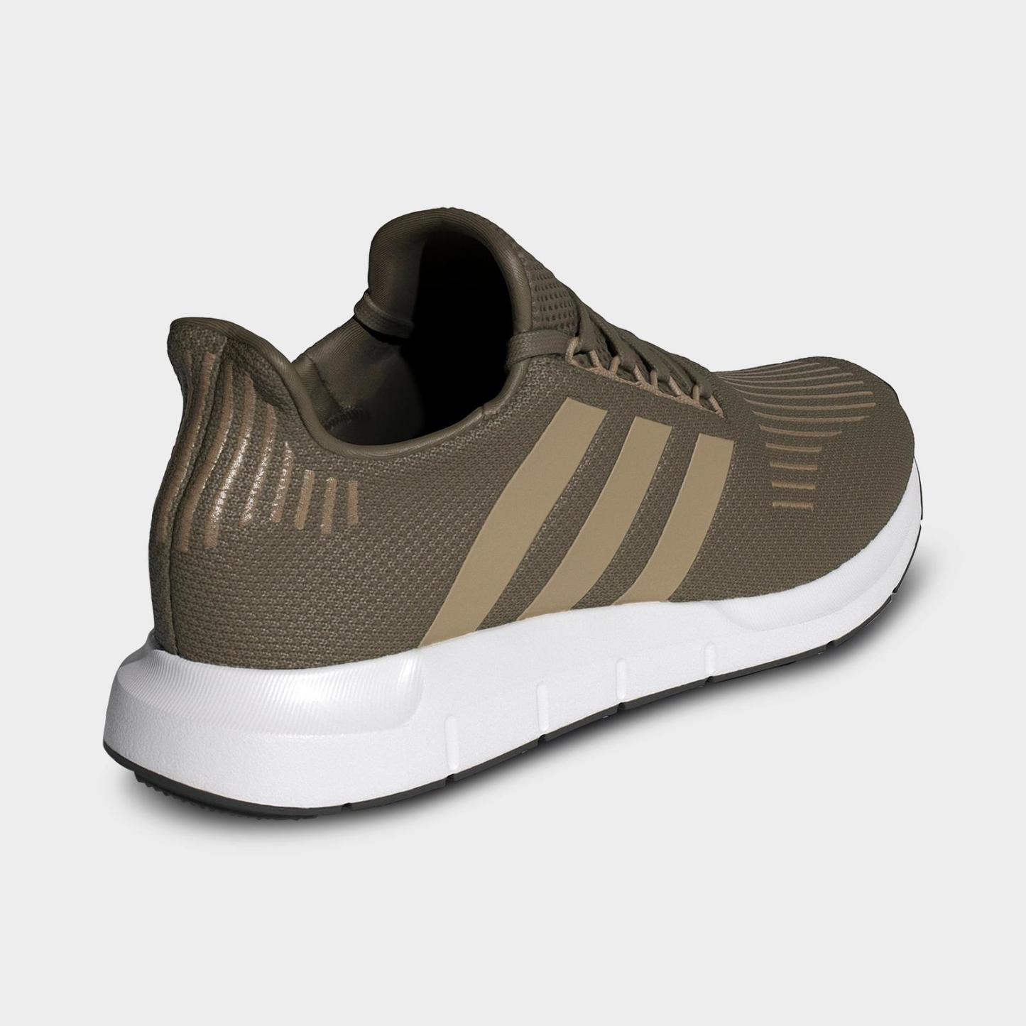 Men's adidas Originals Swift Run 1.0 Casual Shoes - Olive Strata/Blanch Cargo/White - view 4