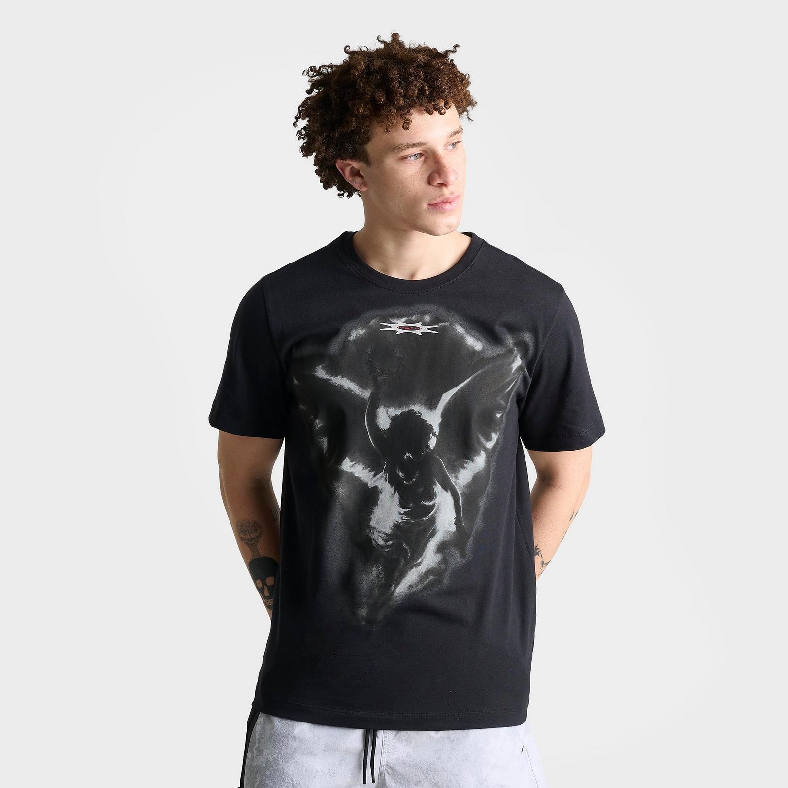 Men's Nike Sportswear Wreath Graphic T-Shirt - Black