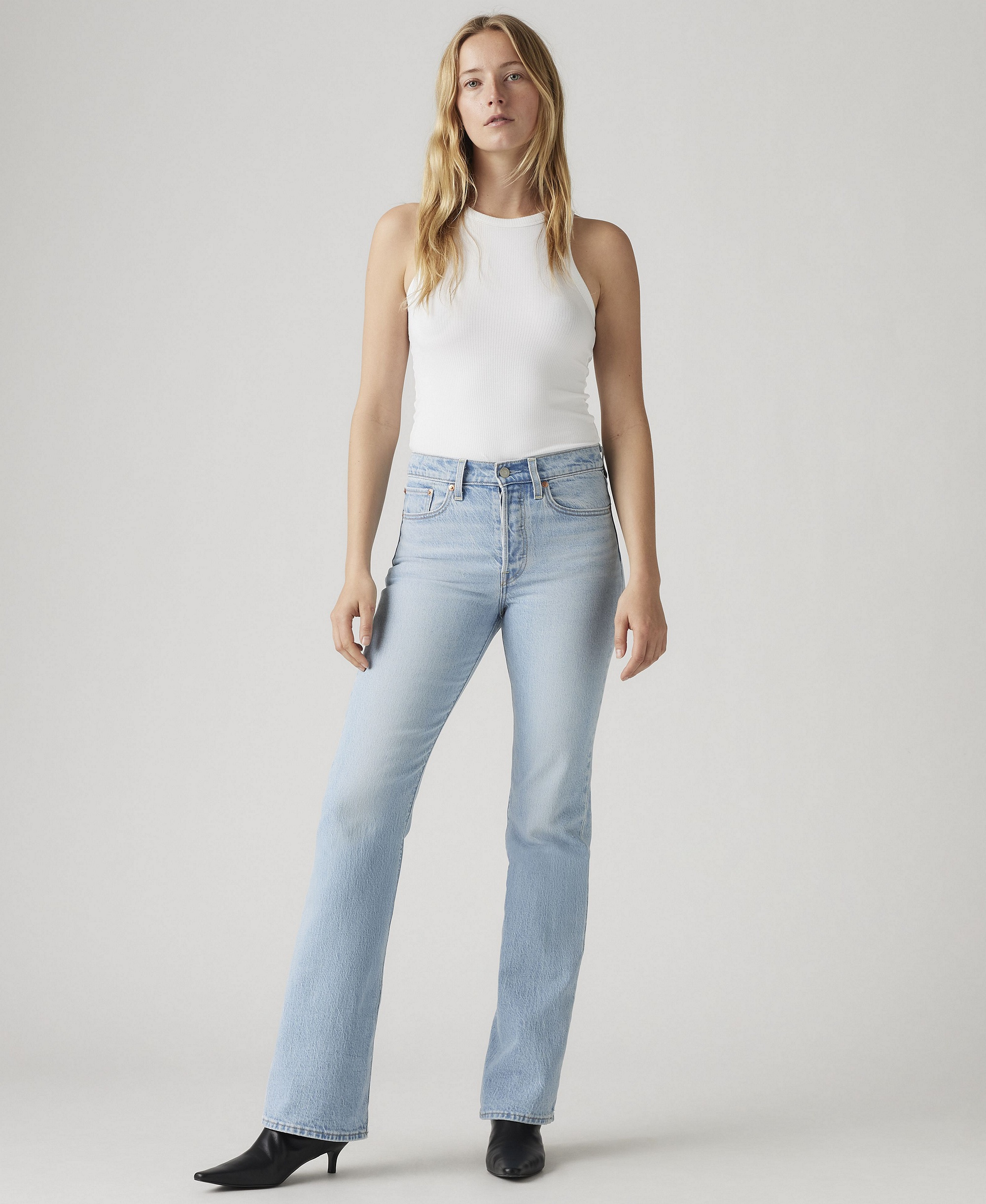 Levi's Premium Women's Wedgie Boot High-Rise Jeans - Blasted St