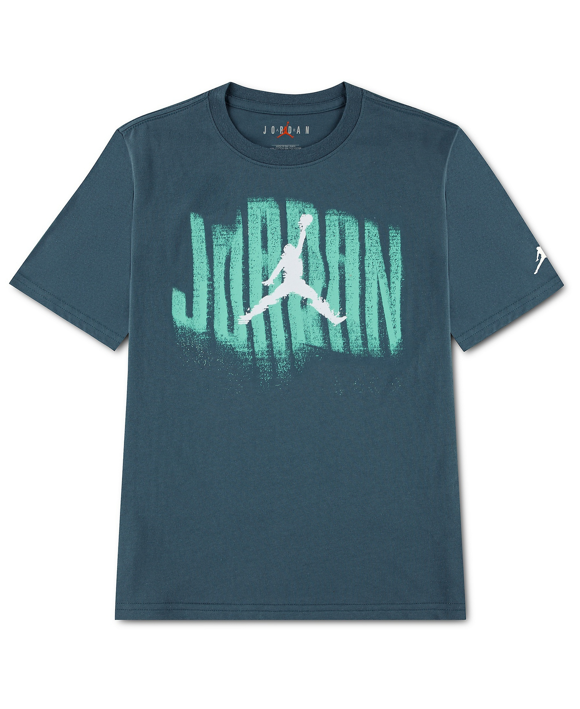 Jordan Boys' 8-20 Distressed Short-Sleeve T-Shirt - Ash Green