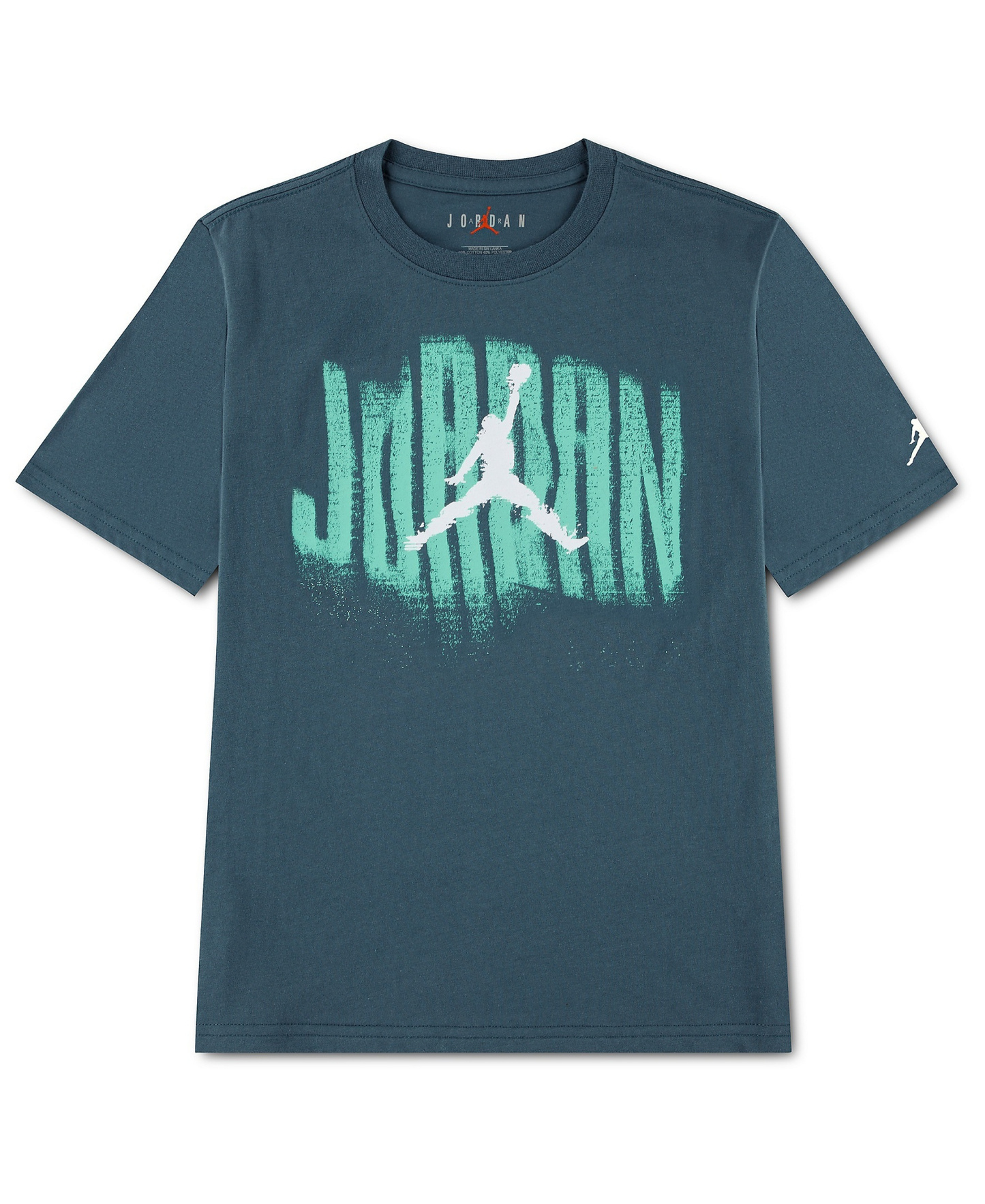 Jordan Boys' 8-20 Distressed Short-Sleeve T-Shirt - Ash Green