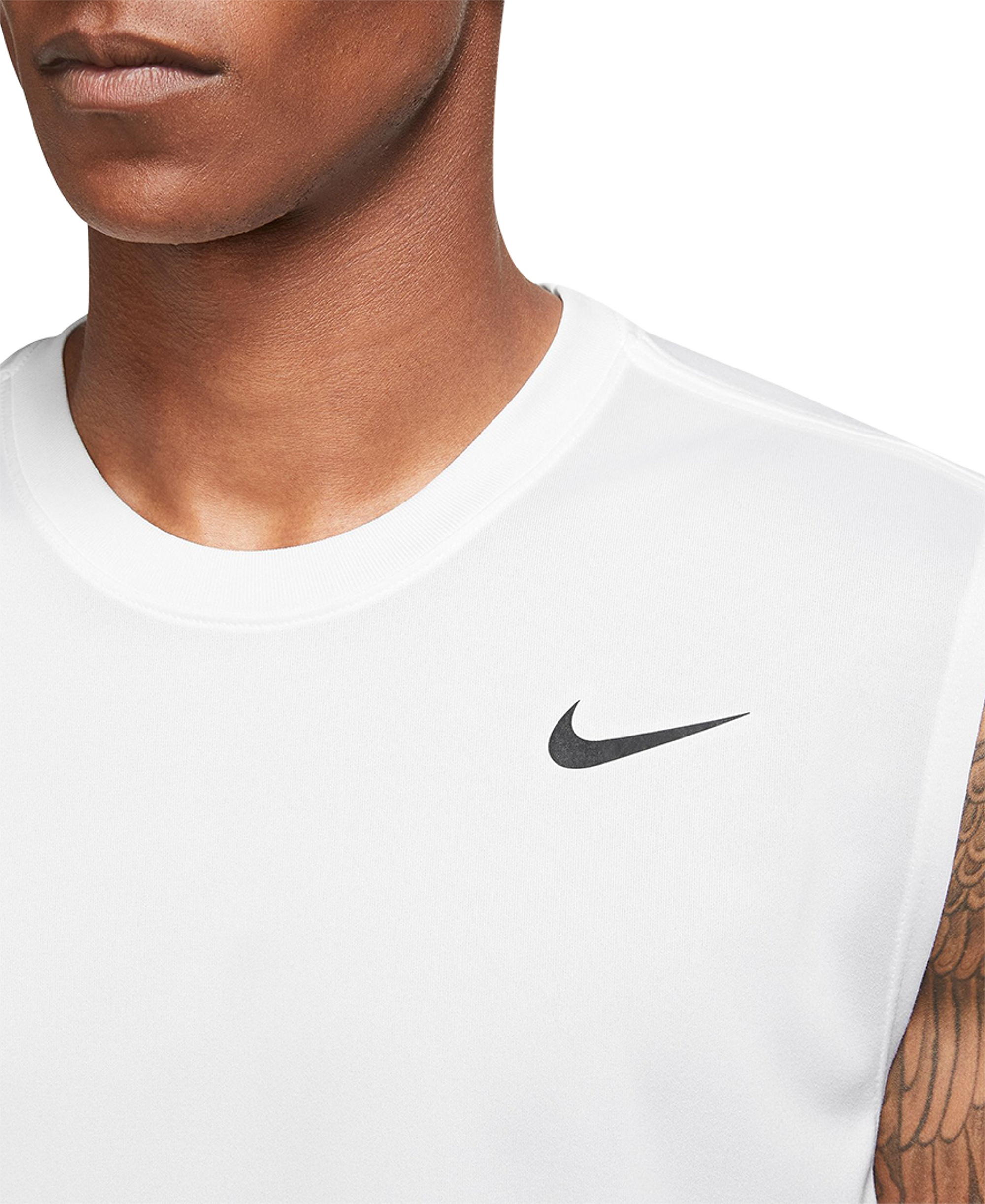 Nike Men's Legend Dri-FIT Sleeveless Fitness T-Shirt - White/Black