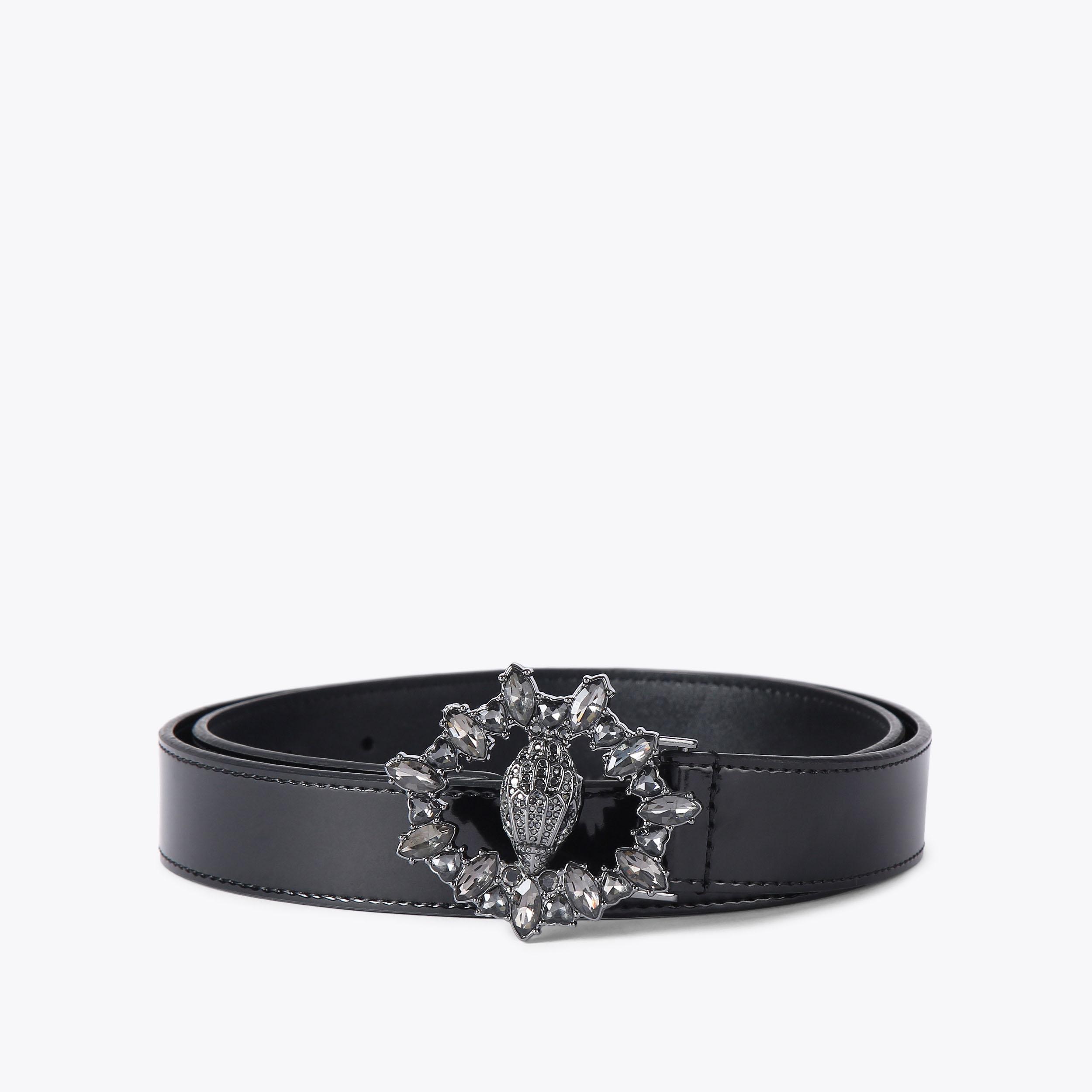 Kurt Geiger London Chelsea Crystal Belt - Black