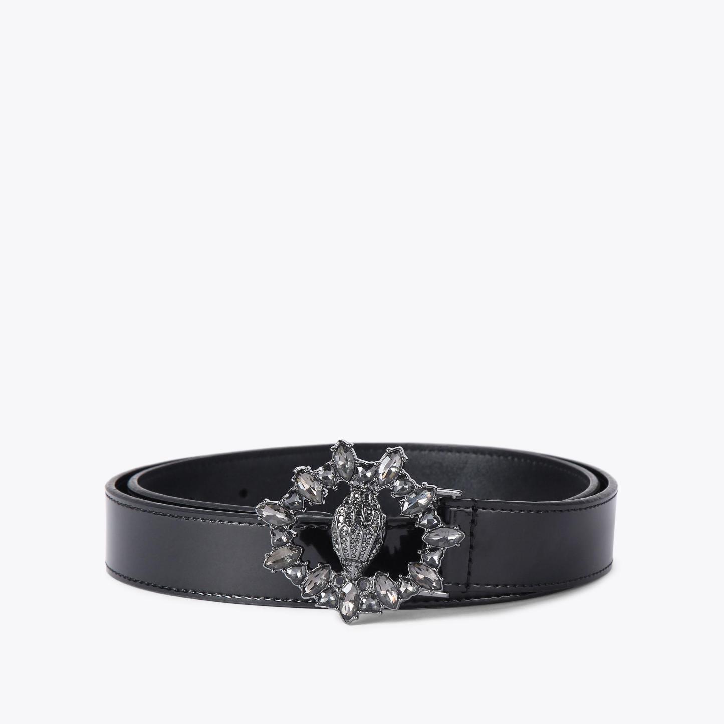 Kurt Geiger London Chelsea Crystal Belt - Black