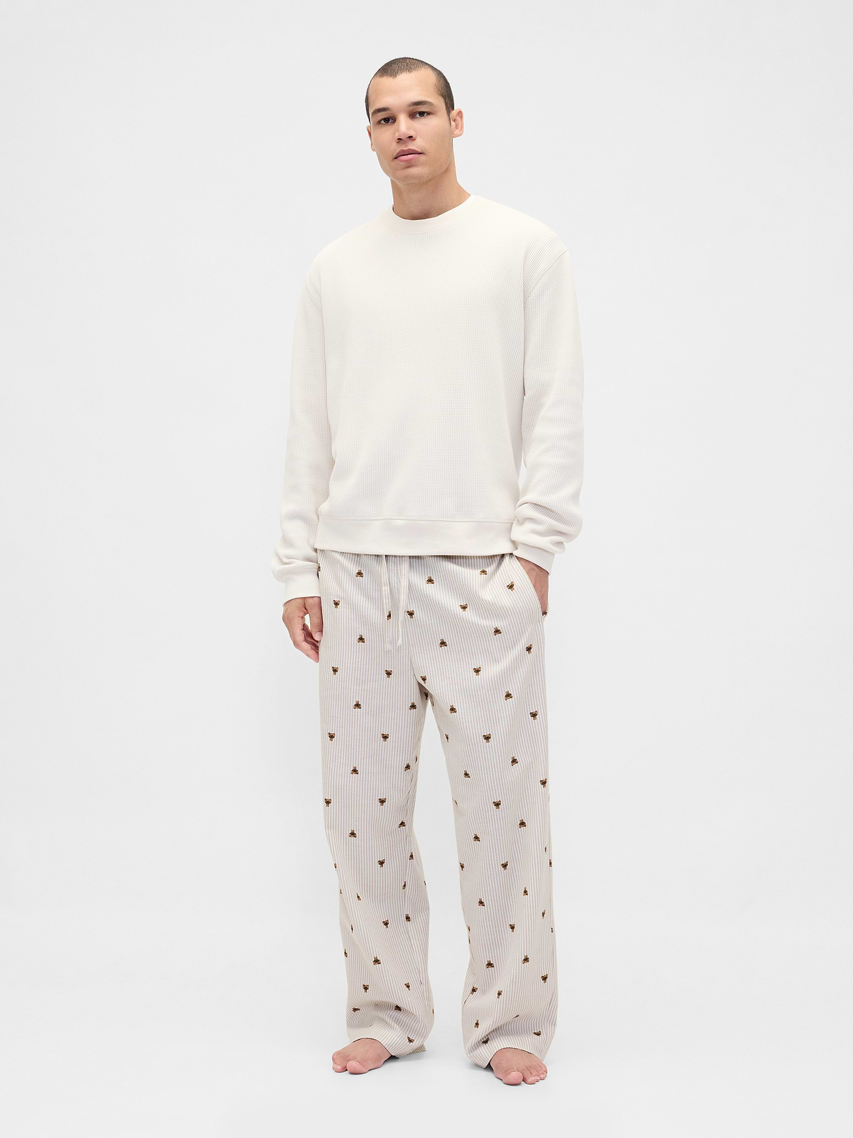 Adult Softest Flannel PJ Pants - Brannan stripe print