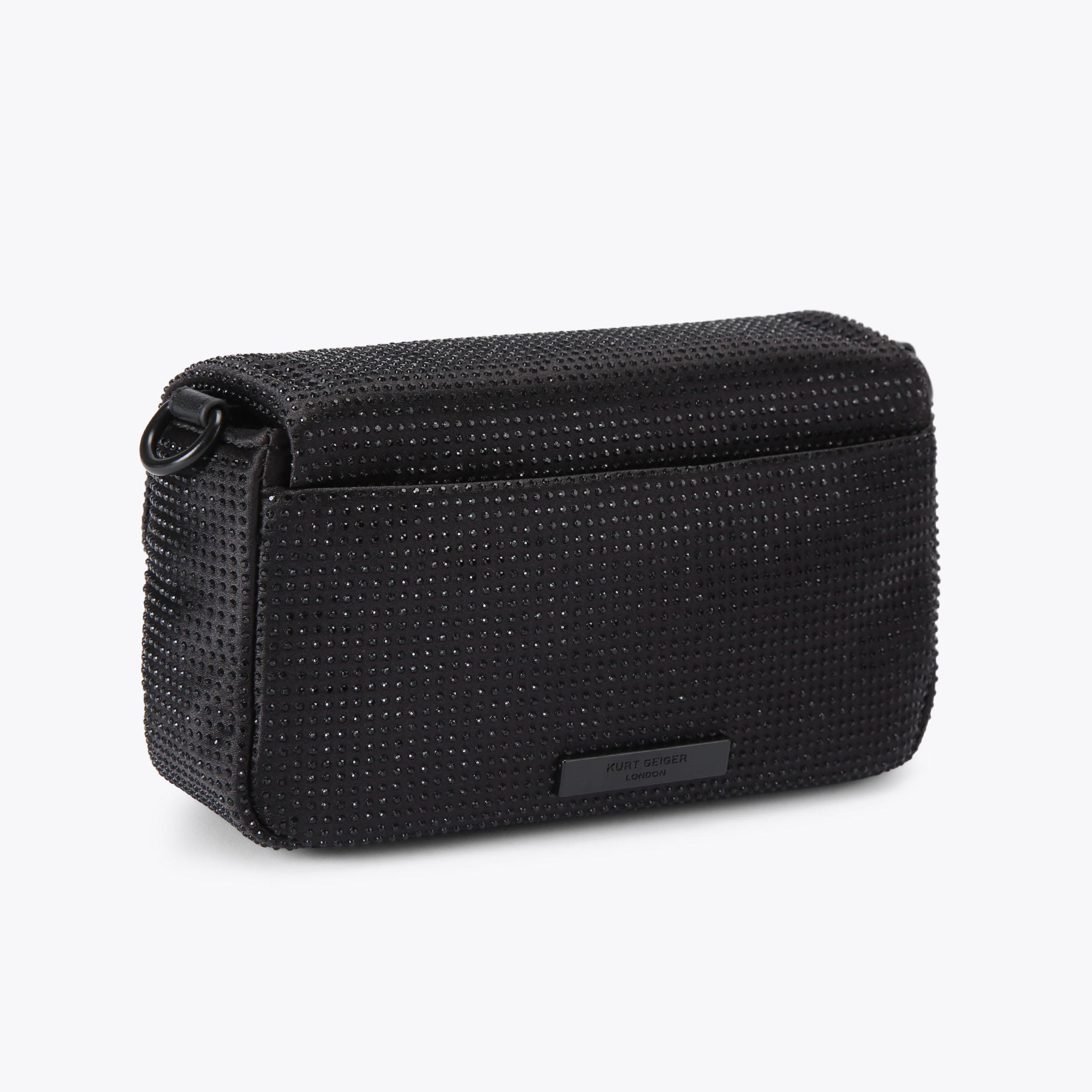 Kurt Geiger London Mini Fabric Drench Oxford Bag - Black - view 4