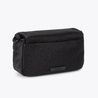 Kurt Geiger London Mini Fabric Drench Oxford Bag - Black - view 4