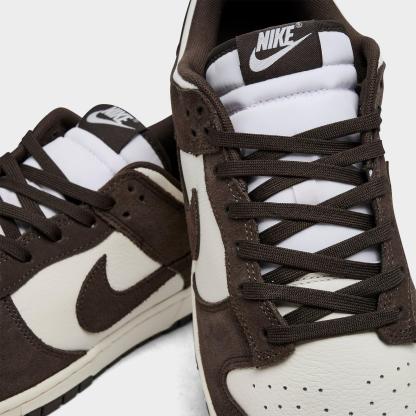 Men's Nike Dunk Low Retro Casual Shoes - Pale Ivory/Pale Ivory/Baroque Brown