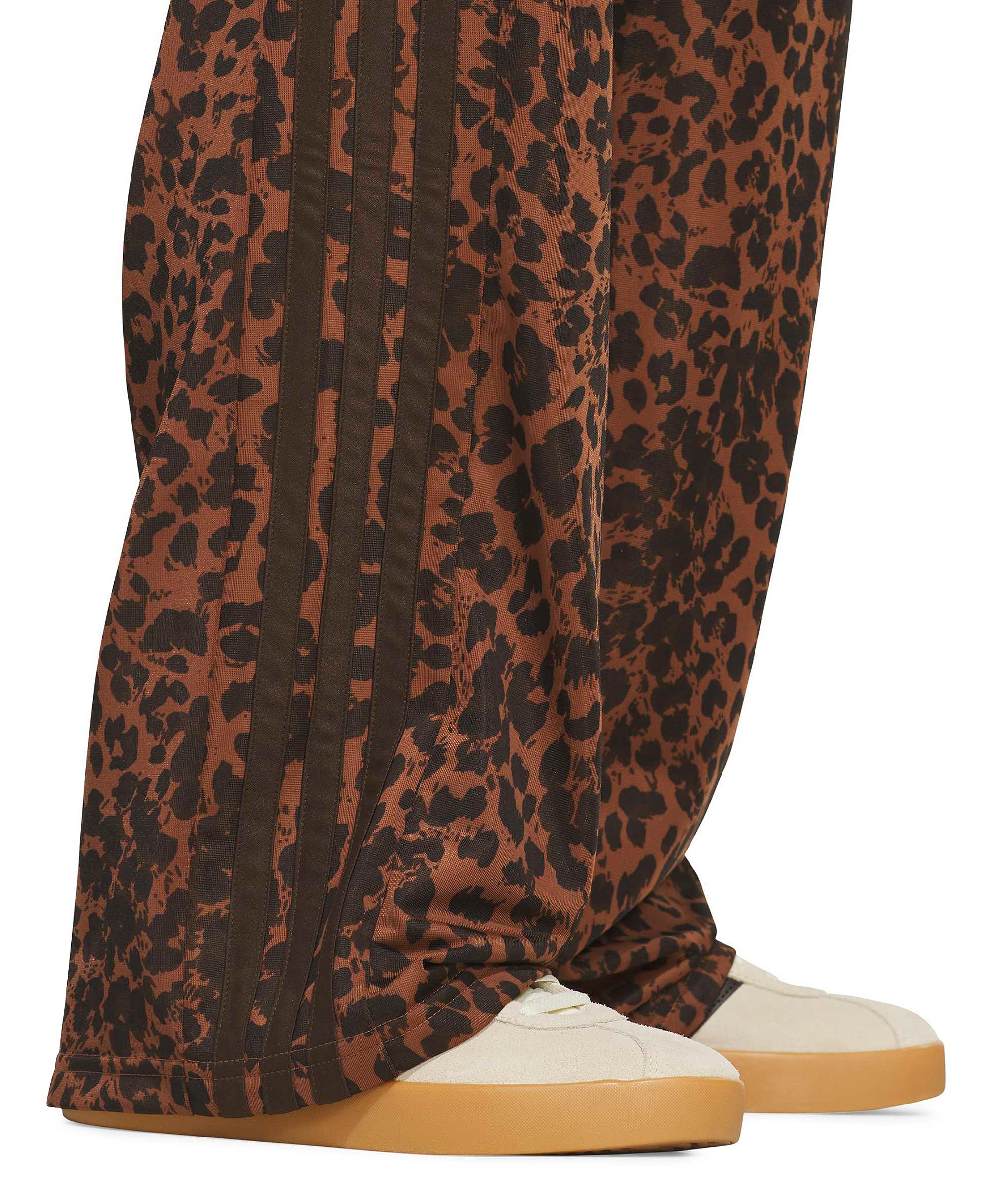 adidas Women's Dayready High-Rise Wide-Leg Leopard-Print Pants - Auco
