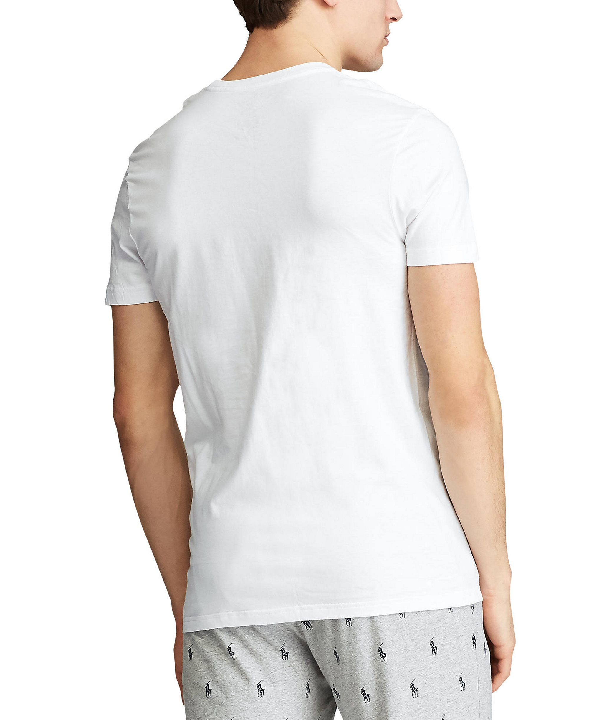 Polo Ralph Lauren Men's 5-Pack Crew-Neck Undershirts - White