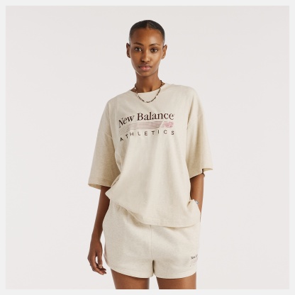 New Balance Trackside Oversized T-Shirt, WT6297MKLIT