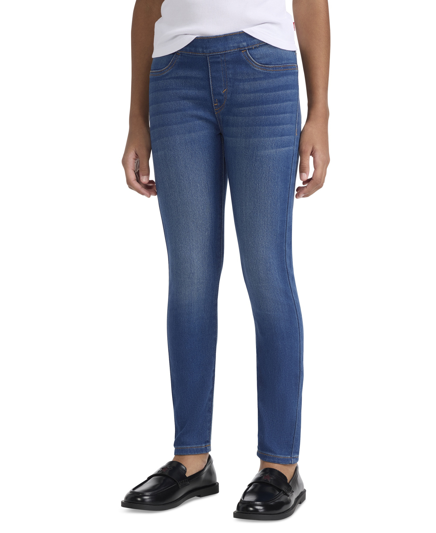 Levi's Girls' 7-16 Pull On Jegging - Medium Blue