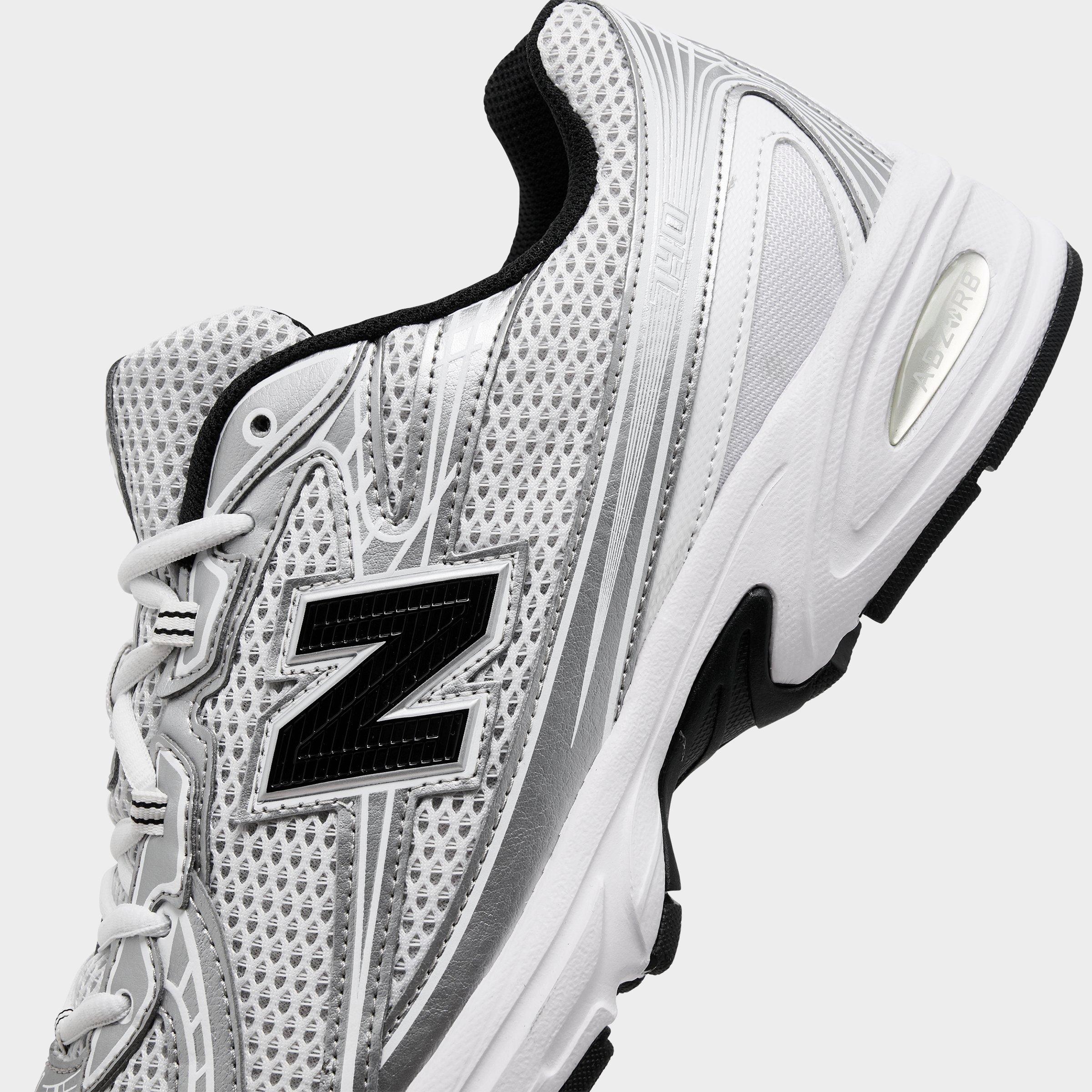 Men's New Balance 740 Casual Shoes - White/Silver Metallic - view 3