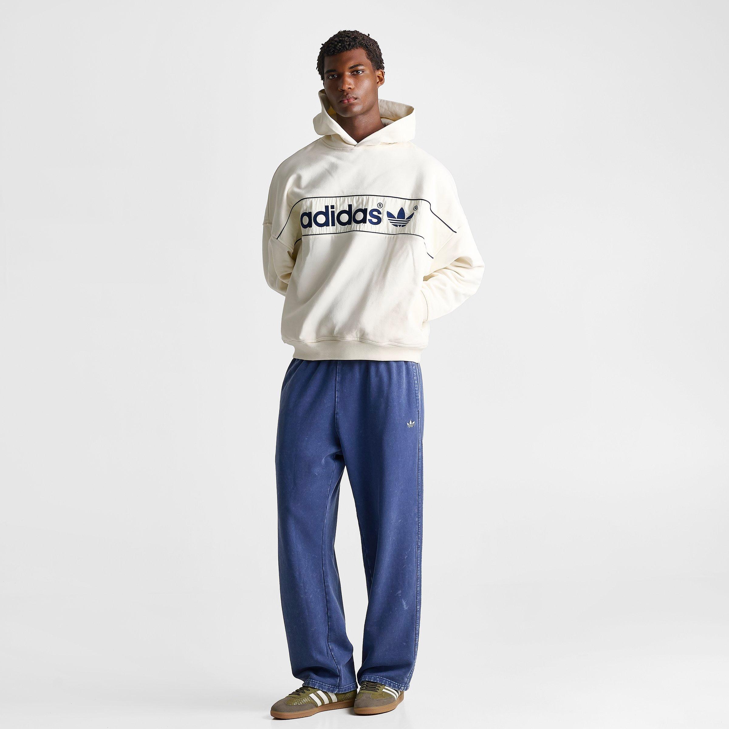 Men's adidas Originals adiSignature NY Fleece Pullover Hoodie - Off White