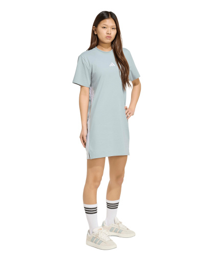 adidas Women's 3-Stripes Crewneck T-Shirt Dress - Wonder Sage
