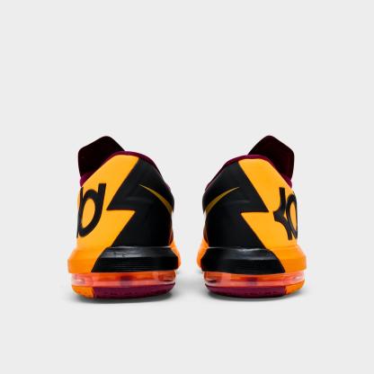 Men's Nike KD 6 Basketball Shoes - Laser Orange/Raspberry Red/Black