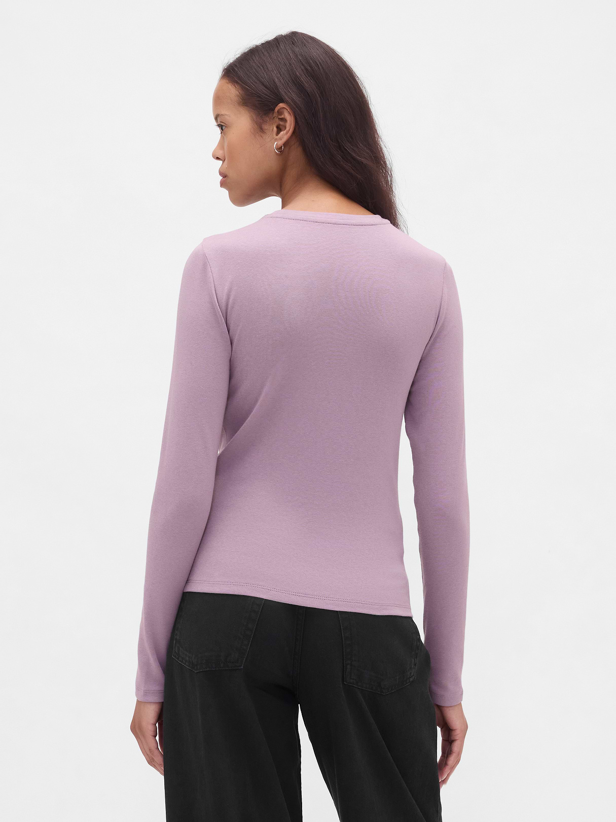 Modern Crewneck T-Shirt - Amethyst purple