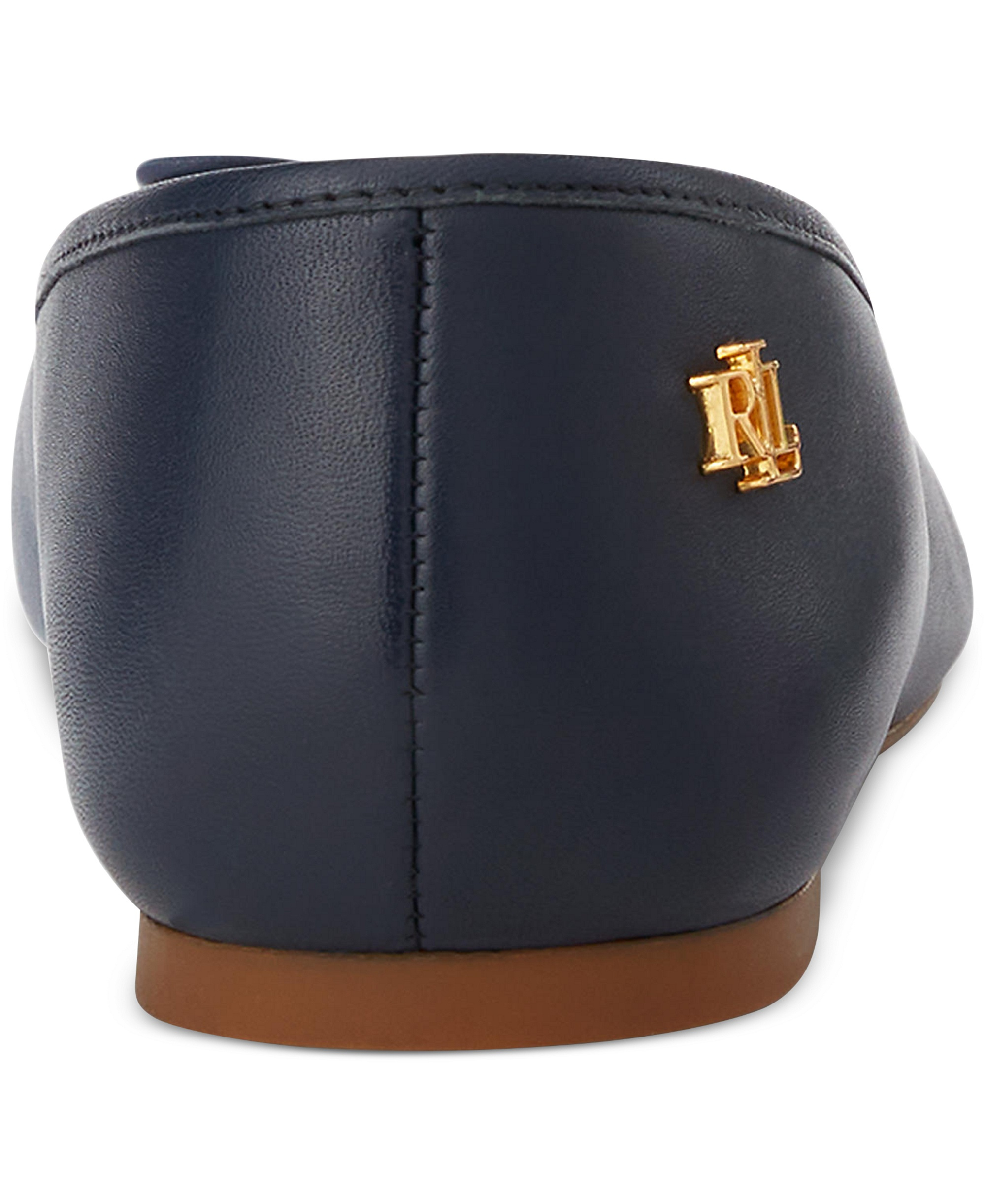 Lauren Ralph Lauren Women's Jayna Nappa Leather Slip-On Flats - Refined Navy