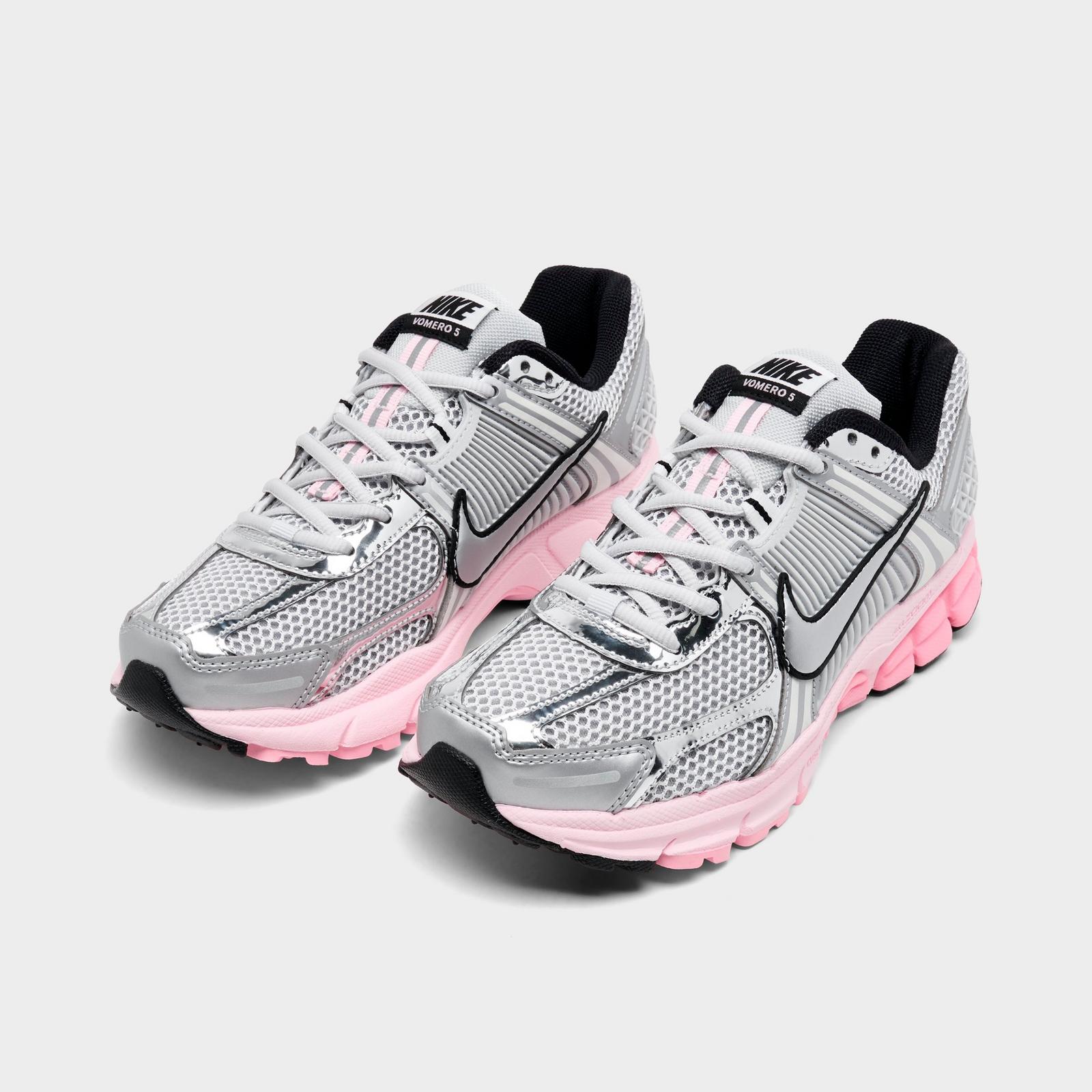 Women's Nike Zoom Vomero 5 Casual Shoes - Photon Dust/Pink Foam/Medium Soft Pink/Metallic Silver