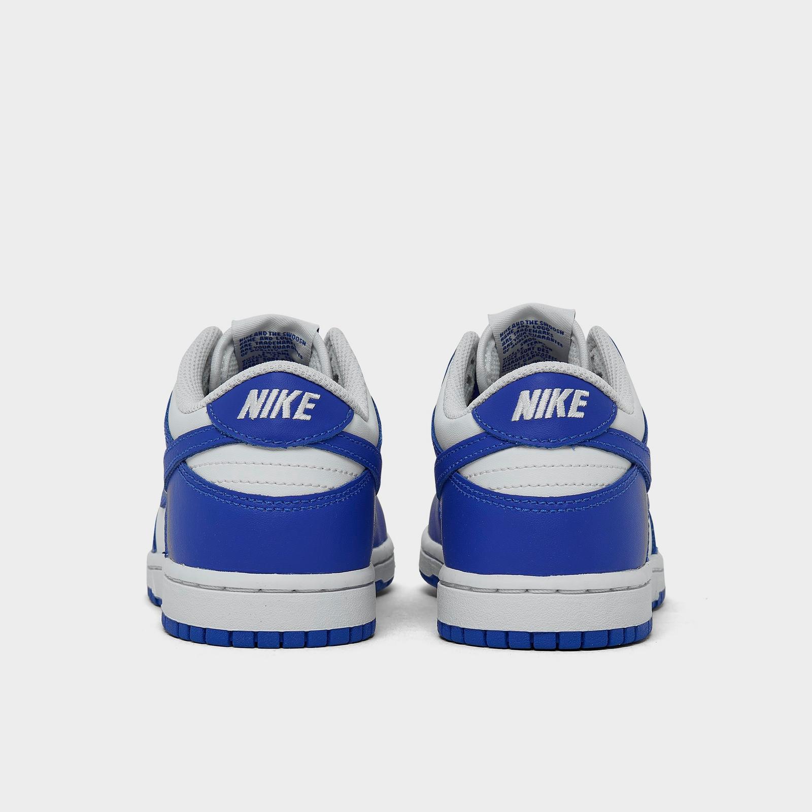 Little Kids' Nike Dunk Low Casual Shoes - White/Hyper Royal/Hyper Royal