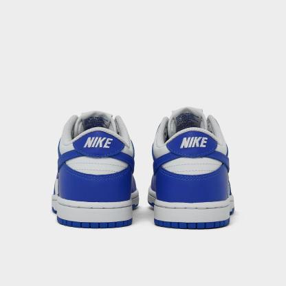 Little Kids' Nike Dunk Low Casual Shoes - White/Hyper Royal/Hyper Royal