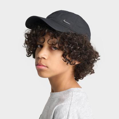 Kids' Nithtke Club Dri-FIT Metal Swoosh Strapback Hat - Black