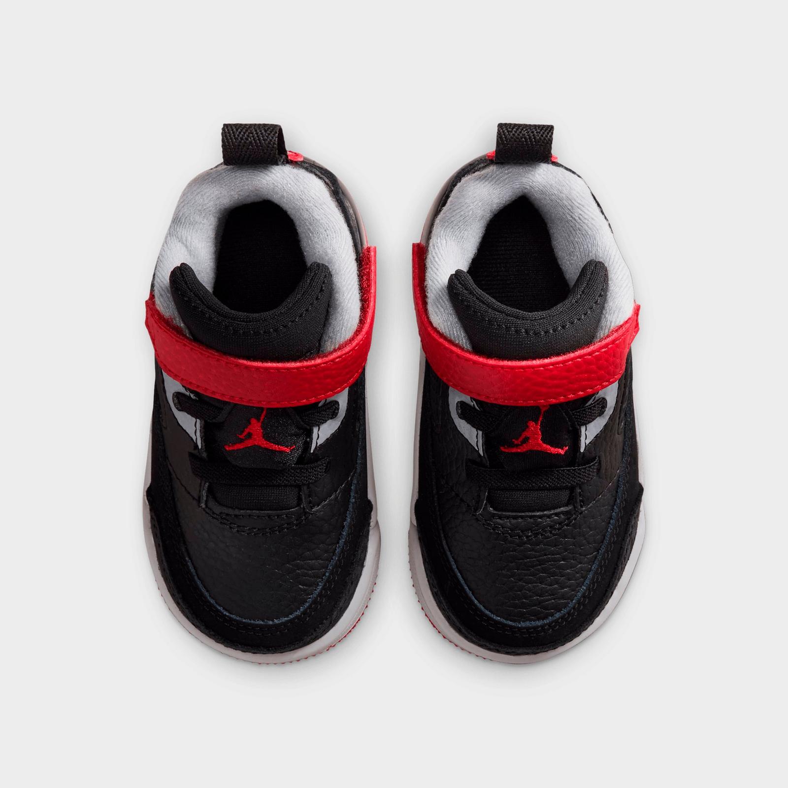 Kids' Toddler Jordan Spizike Low Casual Shoes - Black/Wolf Grey/White/Gym Red - view 5