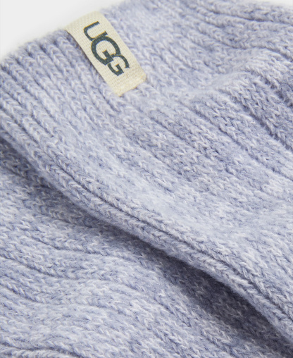 UGG Women's Rib-Knit Slouchy Crew Socks - Icelandic Blue