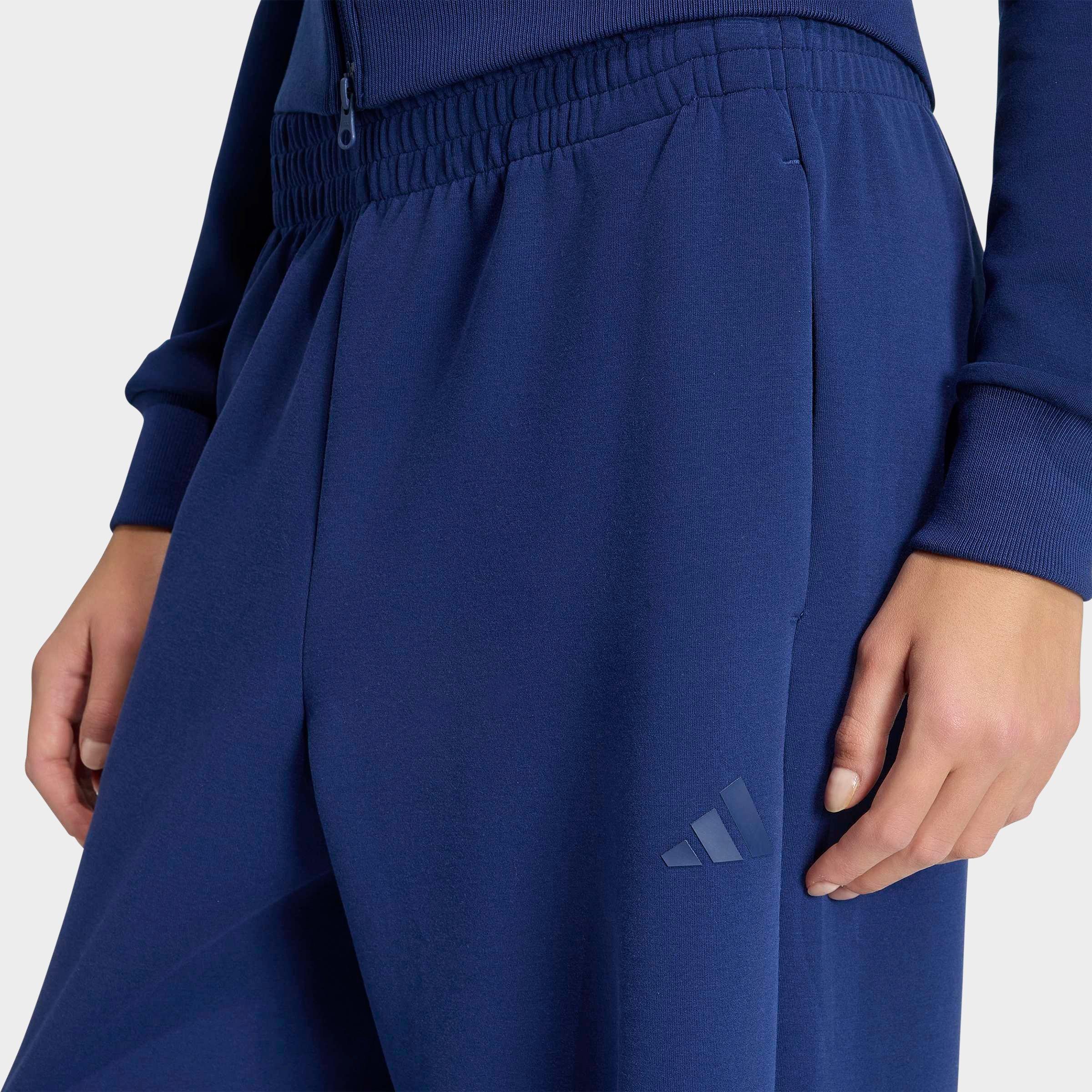 Women's adidas Sportswear Soft Lux Straight Leg Pants - Dark Blue