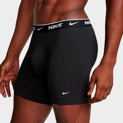 Men's Nike Stretch Cotton Boxer Briefs (3-Pack) - Black/Black/Black (KE1167-001)
