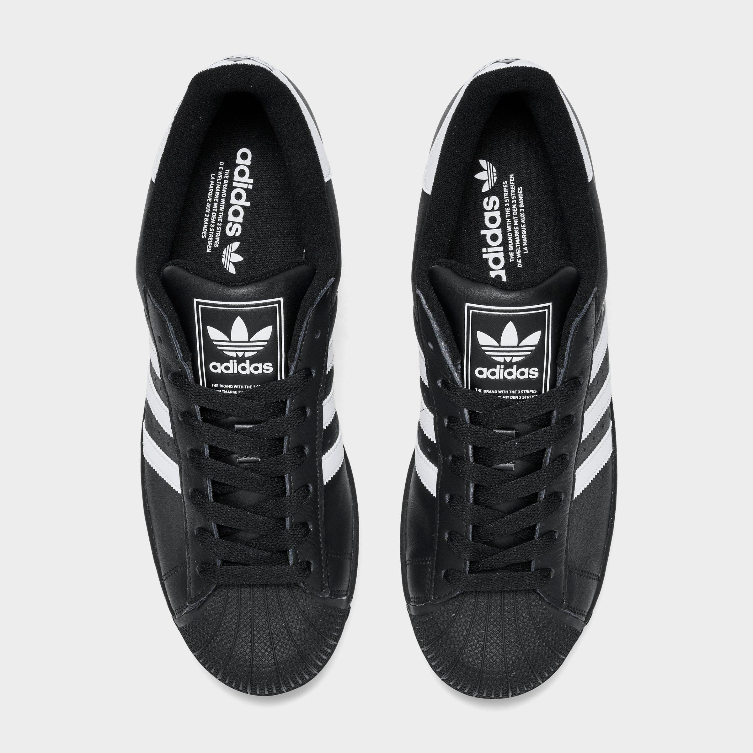Men's adidas Originals Superstar II Casual Shoes - Part 2 - Black/White/Black - Top view