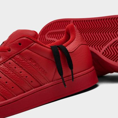 Men's adidas Originals Superstar II Casual Shoes - Part 1 - Better Scarlet/Better Scarlet/Core Black - Detail shot