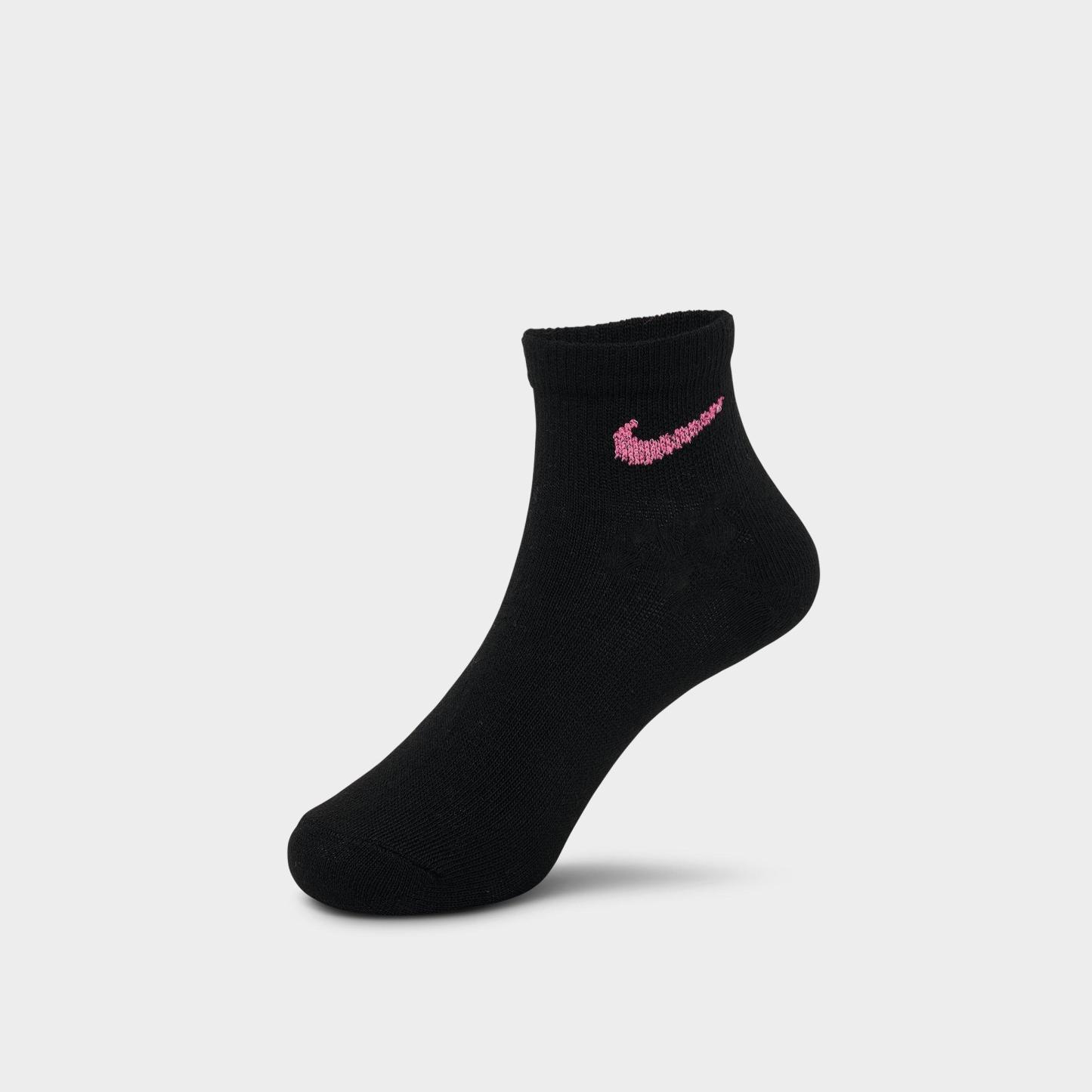 Little Kids' Nithtke Dri-FIT Ankle Socks (6-Pack) - Pink Pow