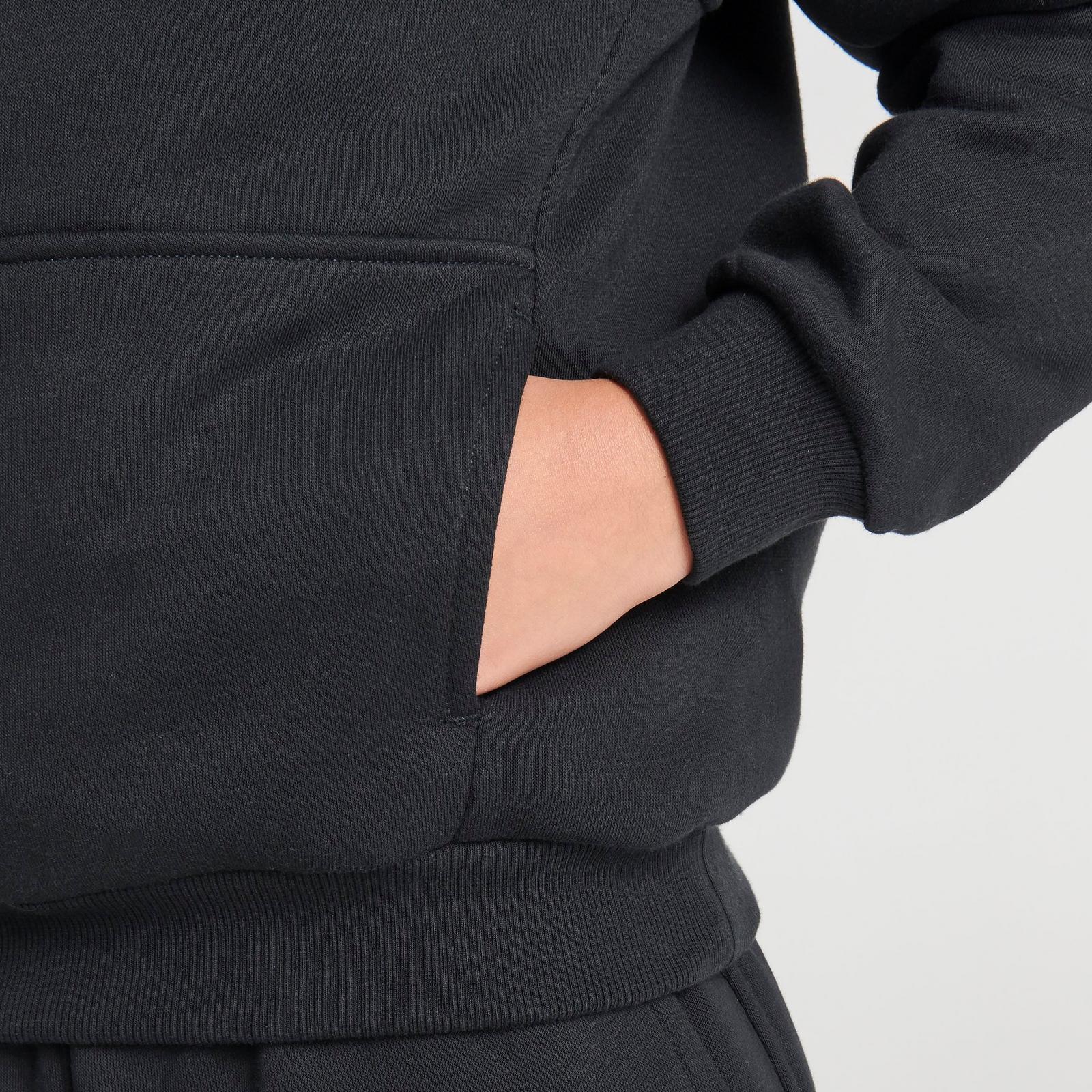 Big Kids' Nike Sportswear Club Fleece Pullover Hoodie - Black/White (FD3000B-010)