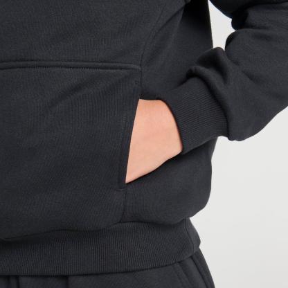 Big Kids' Nike Sportswear Club Fleece Pullover Hoodie - Black/White (FD3000B-010)