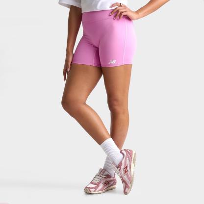 Women's New Balance Accelerate Biker Shorts - Raspberry - view 1