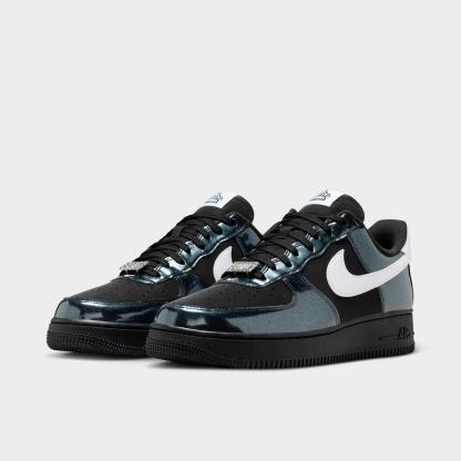 Men's Nike Air Force 1 '07 LV8 SE Glam Rock Casual Shoes - Black/White