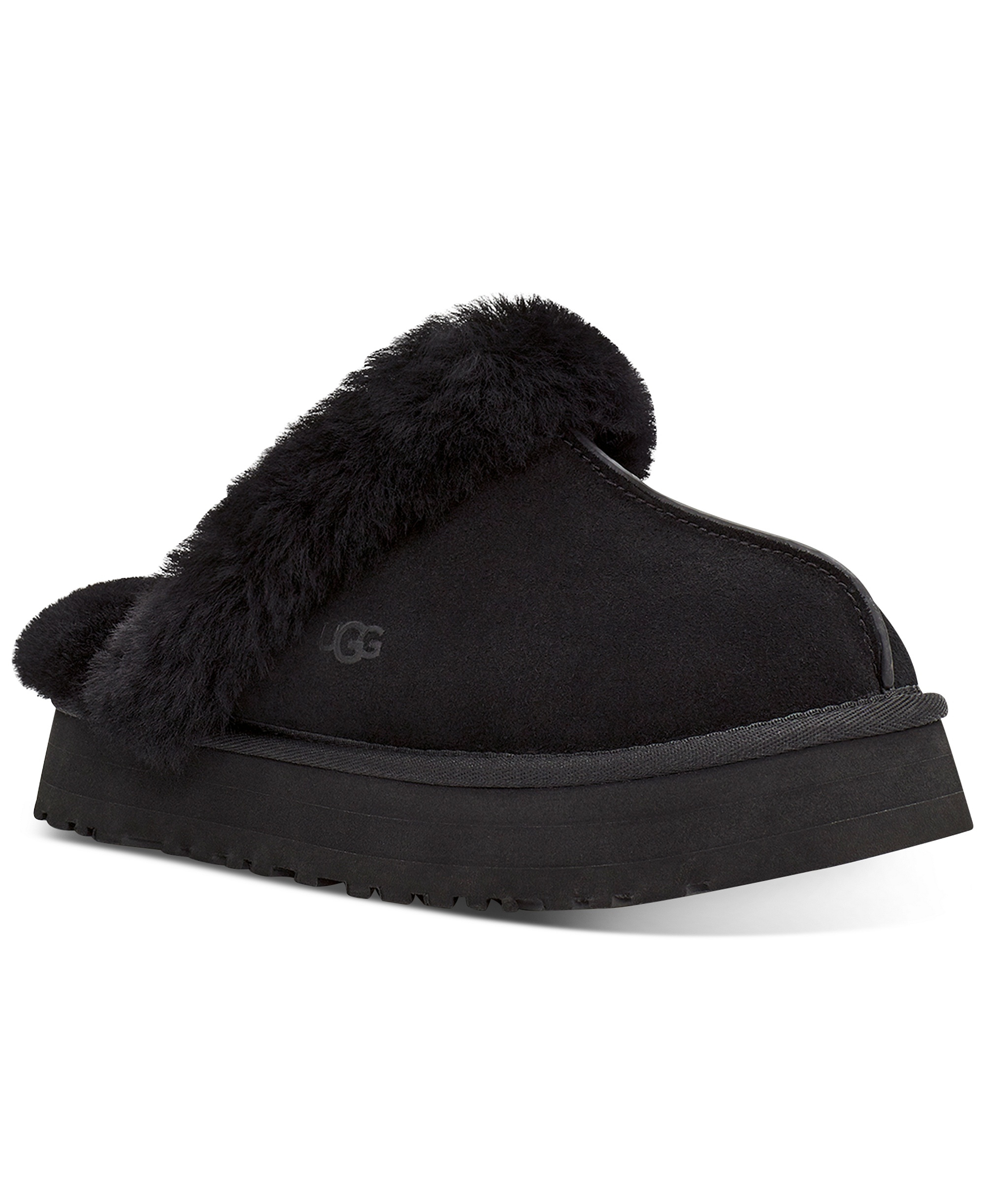 UGG® Women's Disquette Slip-On Clog Slippers - Black