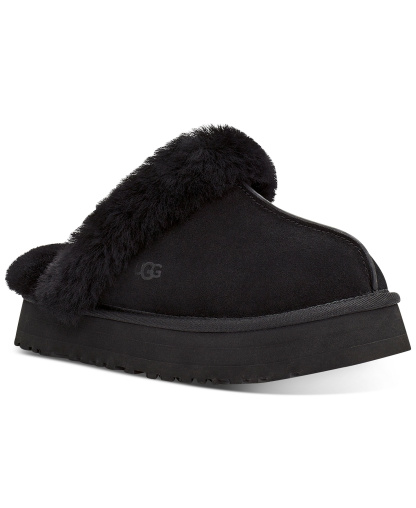UGG® Women's Disquette Slip-On Clog Slippers - Black