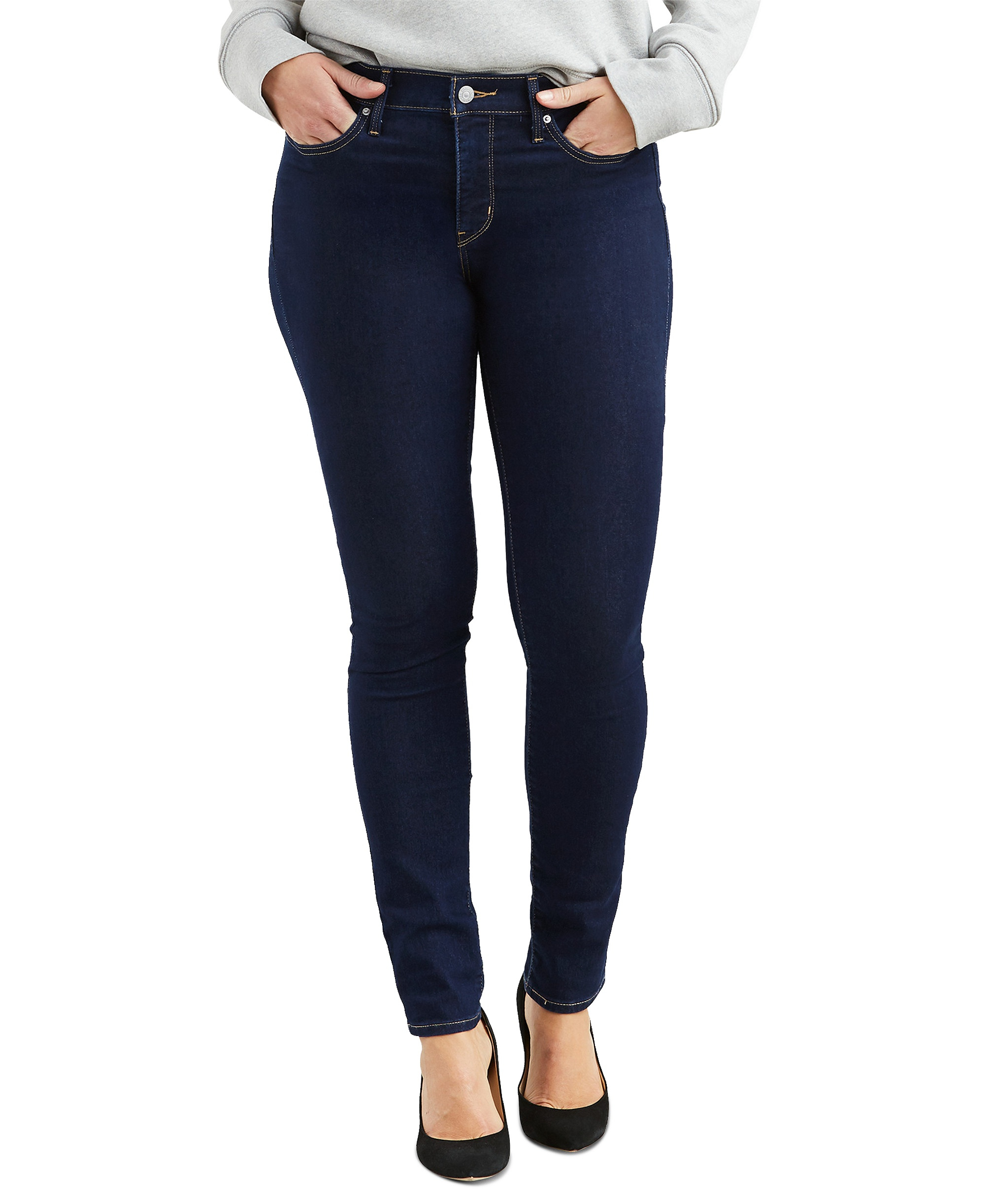 Levi's Women's 311 Shaping Skinny Jeans in Long Length - Darkest Sky