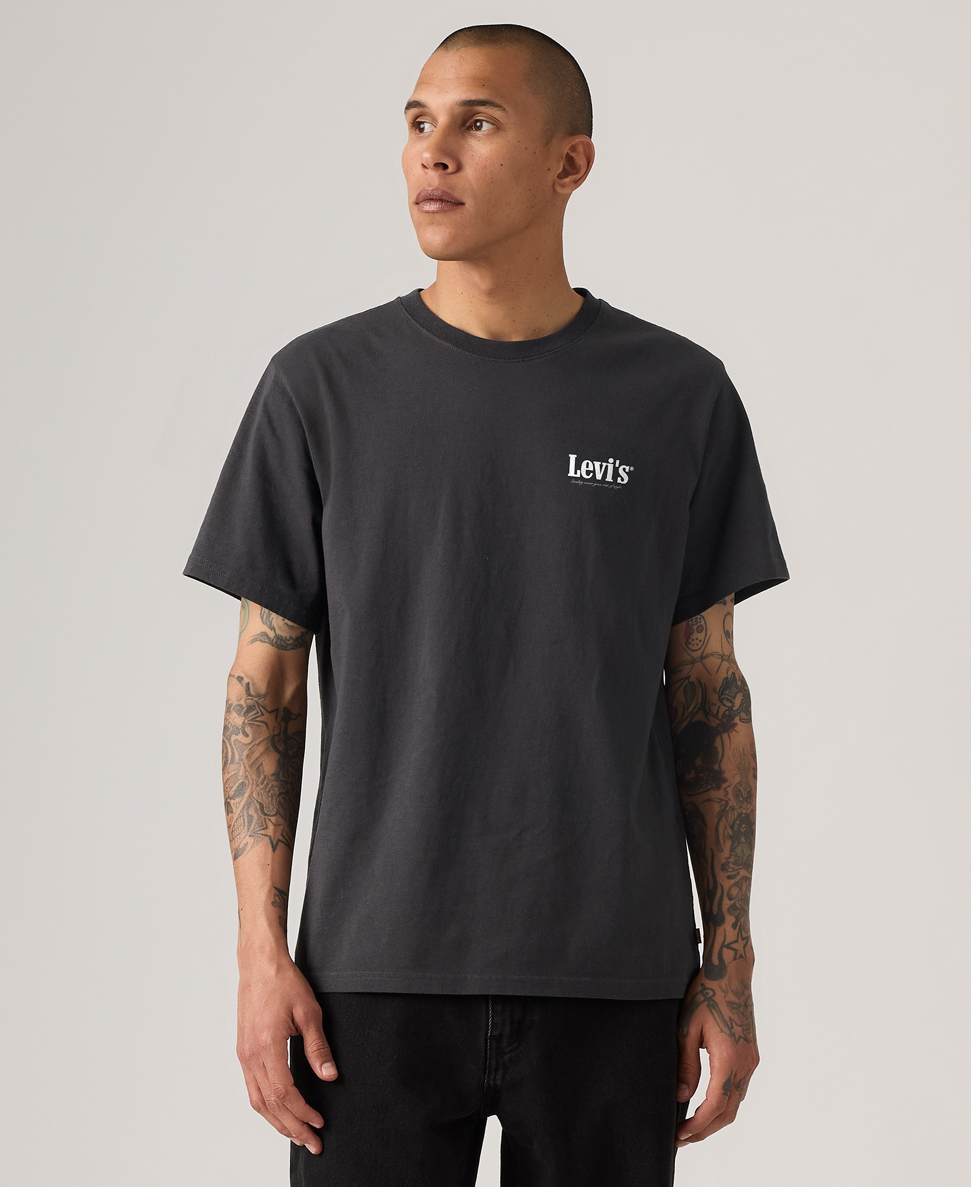 Levi's Men's Graphic Logo Batwing Short-Sleeve T-shirt - Phantom