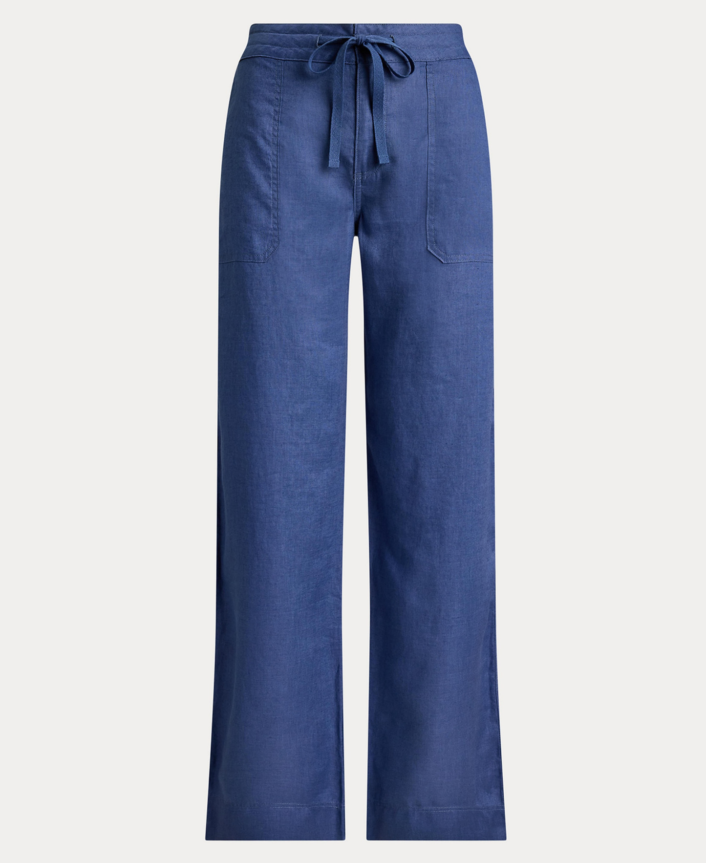 Lauren Ralph Lauren Women's Wide-Leg Linen Pants - Inky Blue