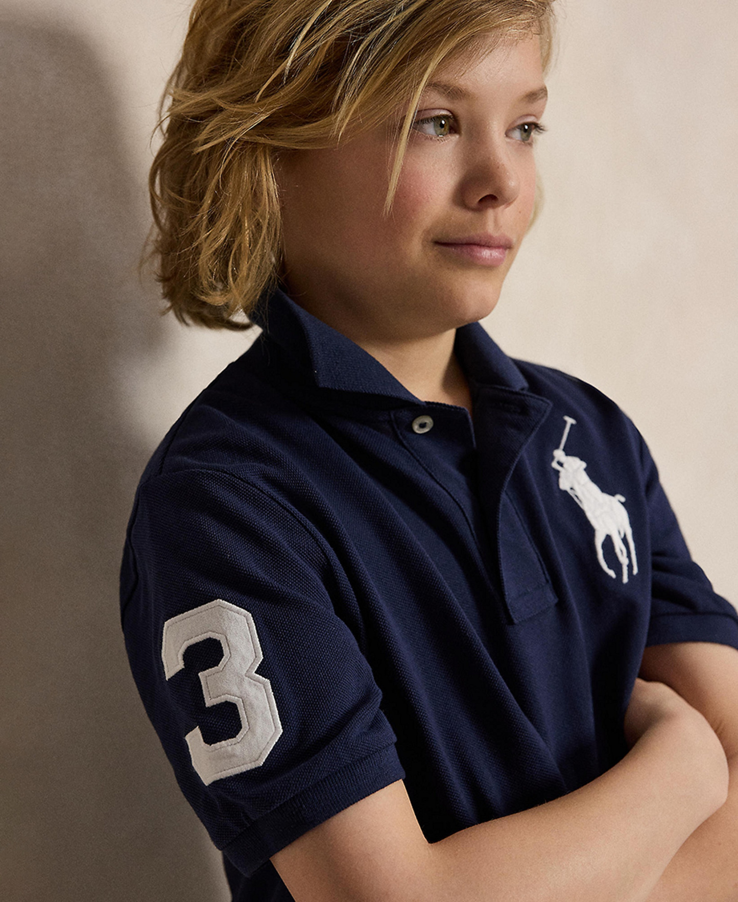 Polo Ralph Lauren Boys' 8-20 Big Pony Cotton Mesh Short-Sleeve Polo Shirt - Refined Navy
