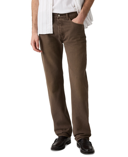Levi's Men's 501™ Regular-Fit Button Fly Jeans - Brown Times