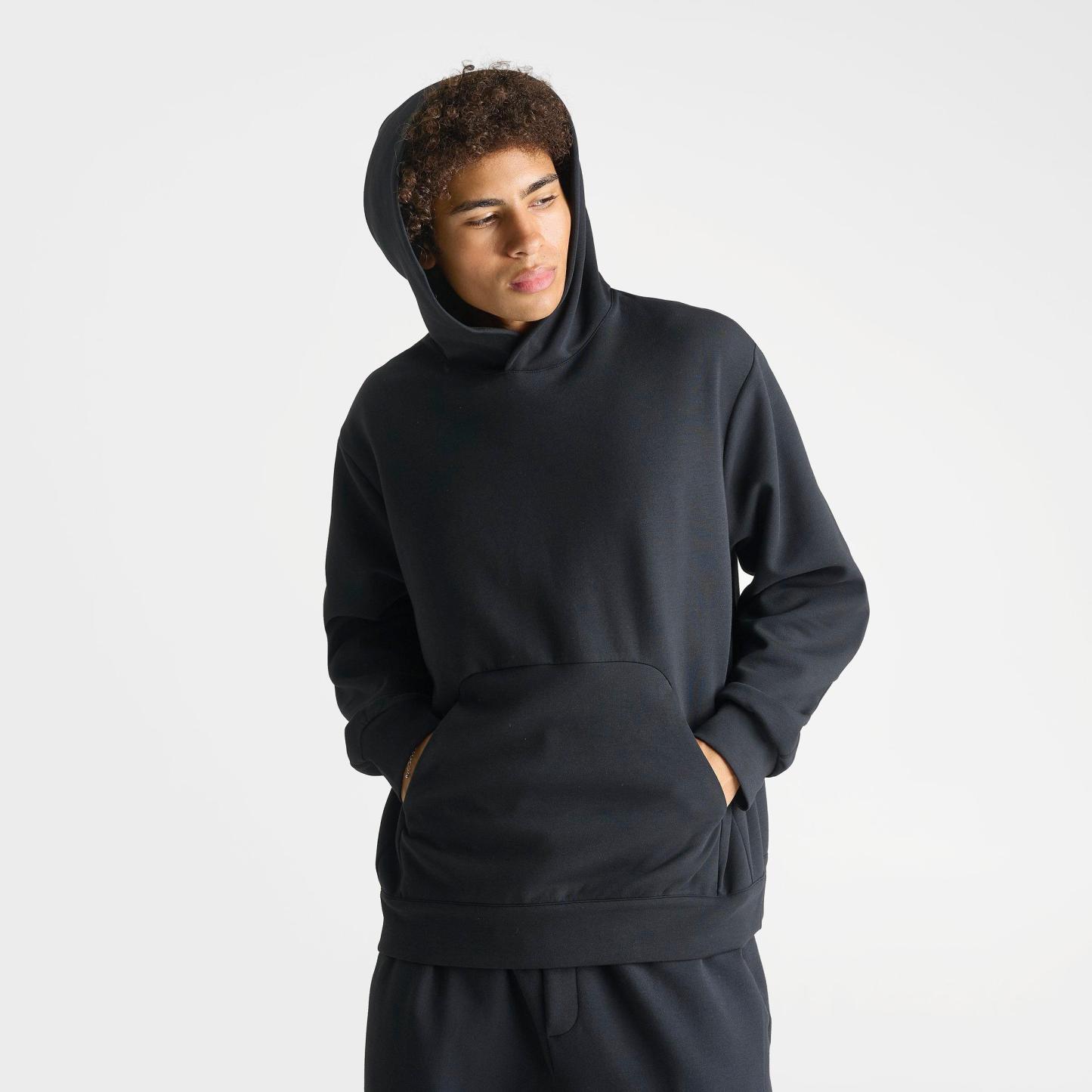 Men's Nithtke 24.7 ImpossiblySoft Dri-FIT Pullover Hoodie - Black/Black/Dark Smoke Grey