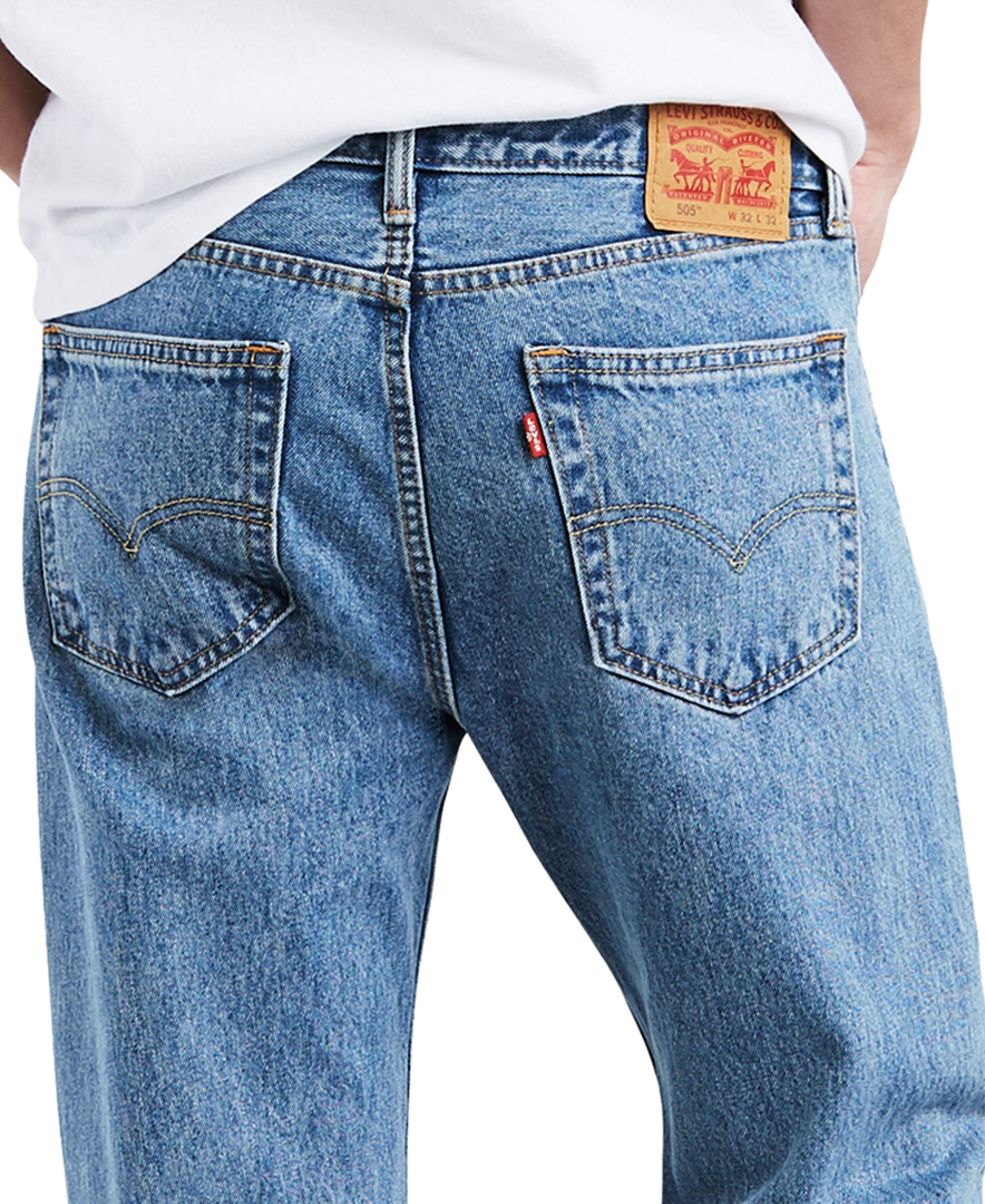 Levi's Men's 505™ Non-Stretch Regular Fit Jeans - Light Stonewash
